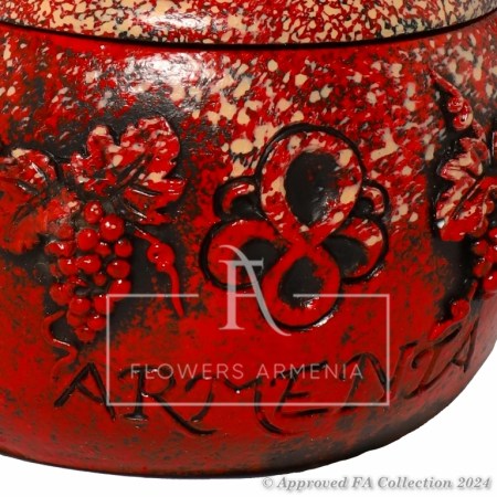 Red Pomegranate Engraved