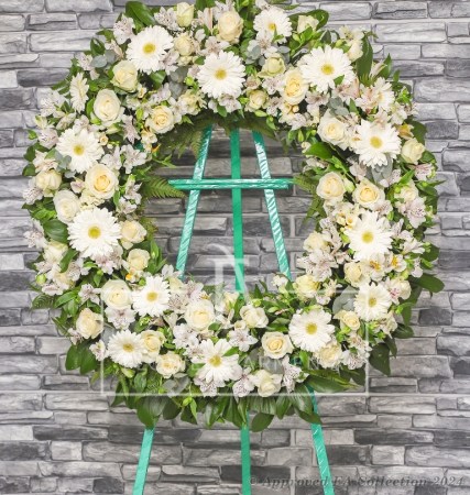 White Round Wreath
