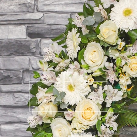 White Round Wreath