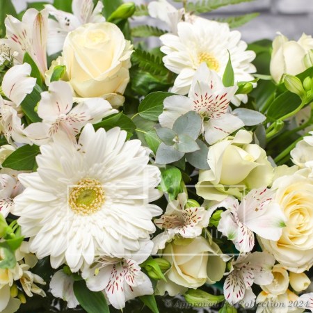 White Round Wreath