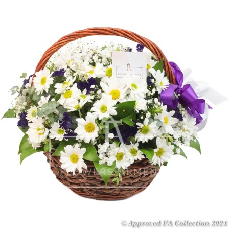 Chrysanthemums Basket