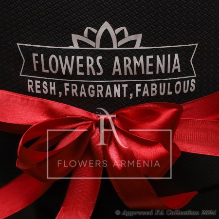 Box of Red and White Roses