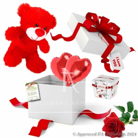 Collection «A gift surprise and a rose»