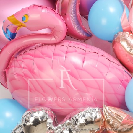 Flamingo Balloons Bouquet