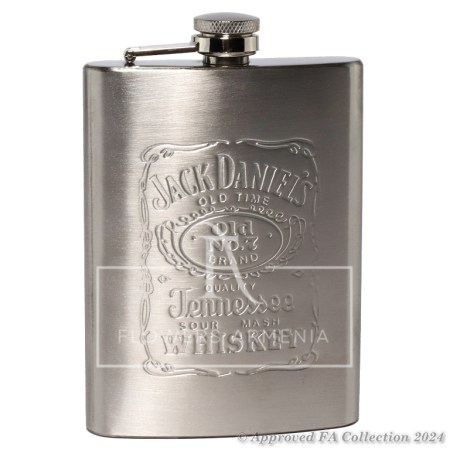Jack Daniel's Engraved Whisky Hip Flask