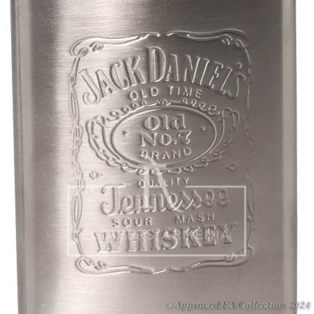 Jack Daniel's Engraved Whisky Hip Flask