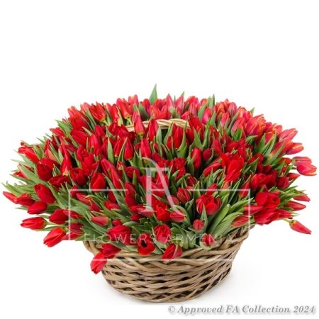 225 Tulips in a Basket