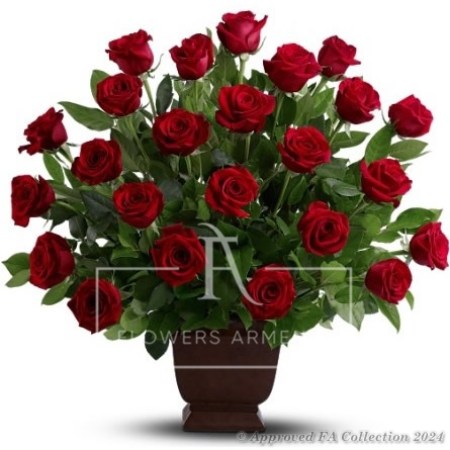 Sympathy Roses Basket