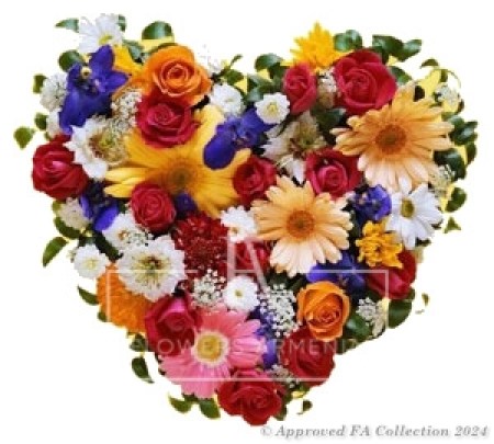 Blooming Heart of 55 Flowers