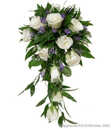 White Roses Wedding Bouquet