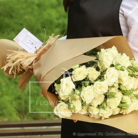 White Spray Roses Bouquet