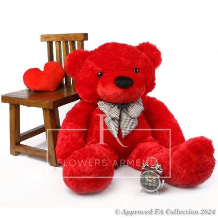 Red Fluffy bear